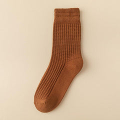 Double Needle Vertical Striped Socks
