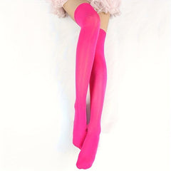 3 Pairs Thigh High Socks Elastic Over The Knee Stockings