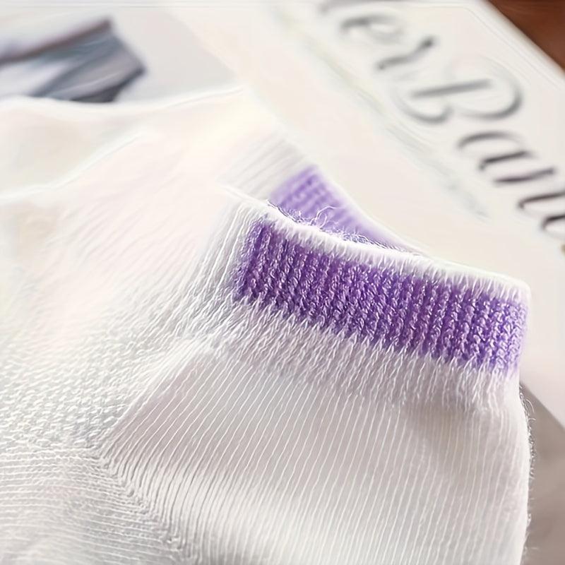 6 Pairs Women's Lightweight Sports Ankle Socks Soft & Comfortable
