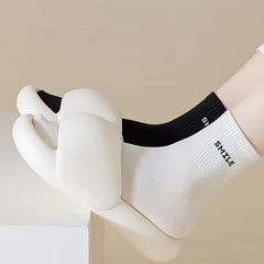 6 Pairs Letter Print Socks Women's Stockings