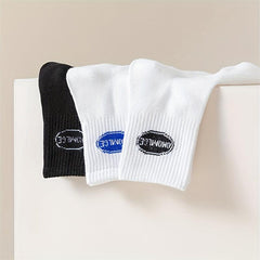 Women's Solid Mid Tube Socks - Comfy & Breathable Stockings