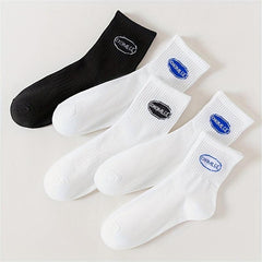 Women's Solid Mid Tube Socks - Comfy & Breathable Stockings