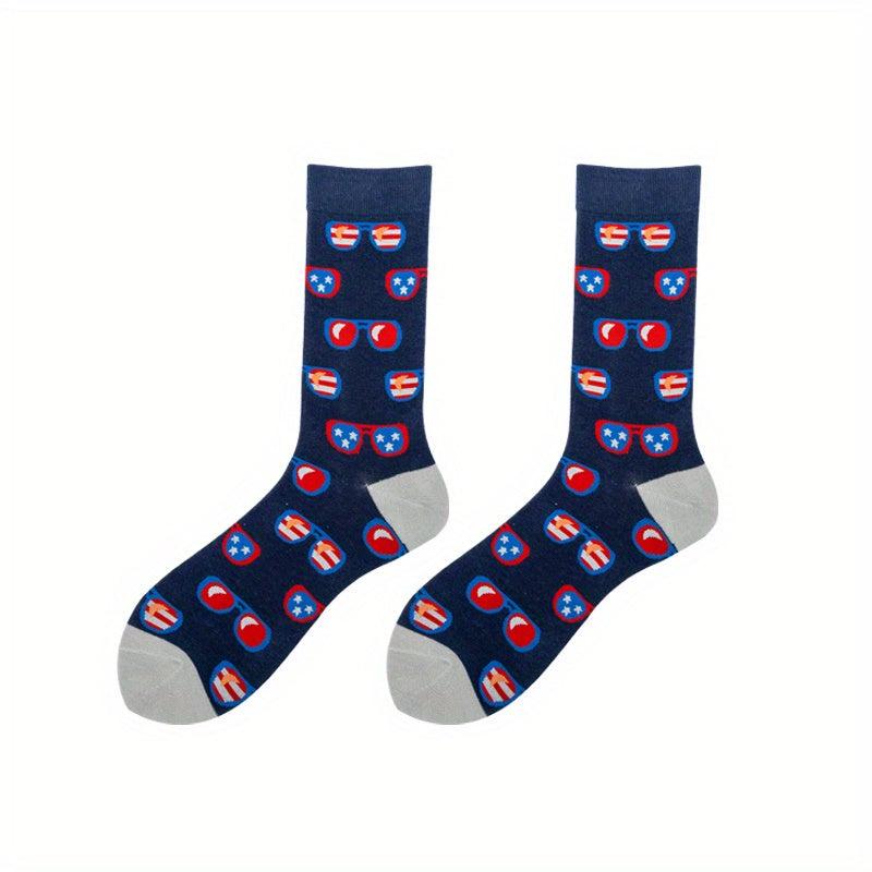 Cartoon Print Socks Women's Mid Tube Stockings