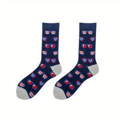 Cartoon Print Socks Women's Mid Tube Stockings