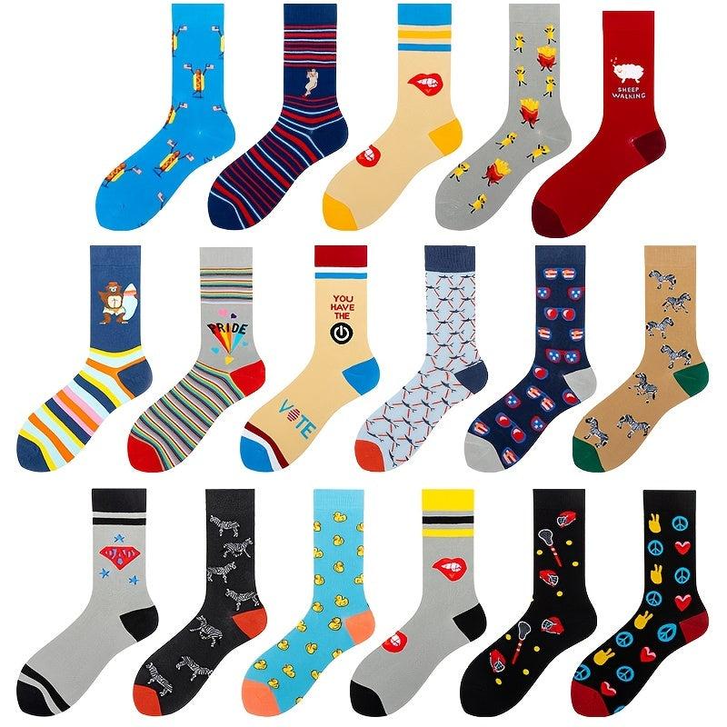 Cartoon Print Socks Women's Mid Tube Stockings