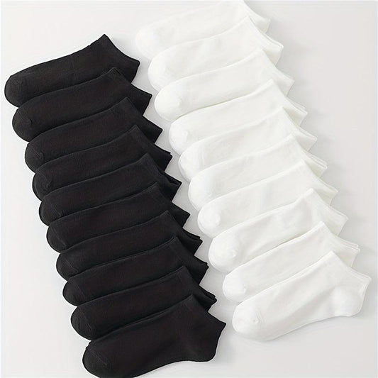 20 Pairs Low Cut Ankle Socks Women's Stockings & Hosiery