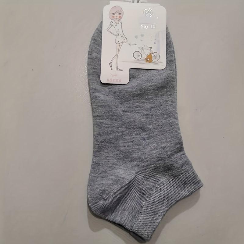 Striped Solid Short Socks Women's Stockings