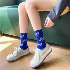 8 Pairs Letter Pattern Women's Socks Mixed Pack