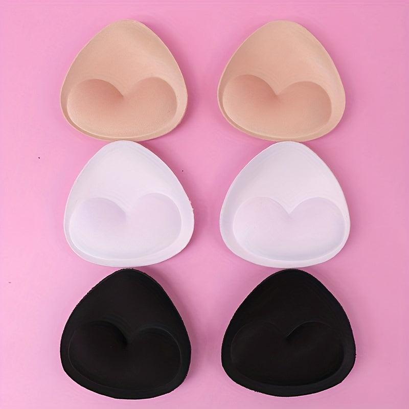 3 Pairs Reusable Bra Insert Pads Anti-Convex Enhancer Women's Lingerie