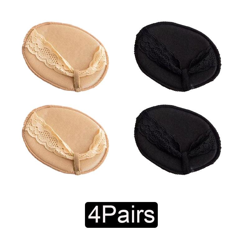 4 Pairs Forefoot Cushion Pads High Heel Insoles Invisible Socks