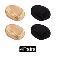 4 Pairs Forefoot Cushion Pads High Heel Insoles Invisible Socks