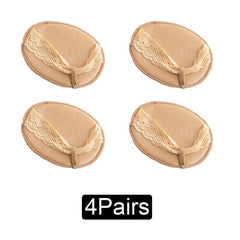 4 Pairs Forefoot Cushion Pads High Heel Insoles Invisible Socks