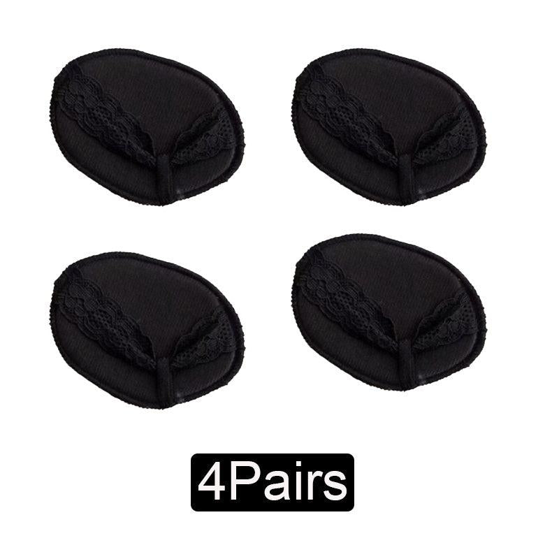 4 Pairs Forefoot Cushion Pads High Heel Insoles Invisible Socks