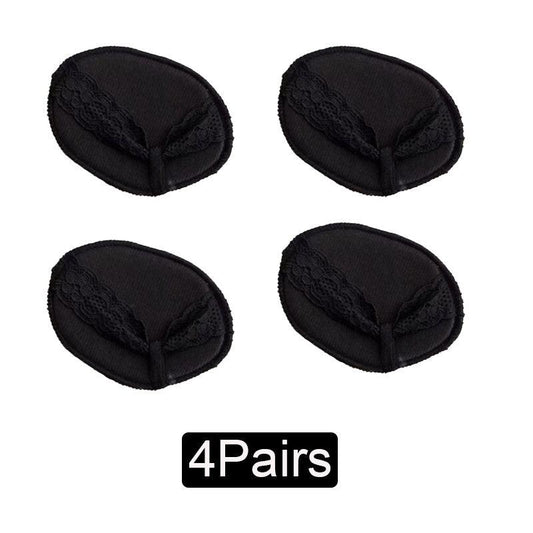 4 Pairs Forefoot Cushion Pads High Heel Insoles Invisible Socks