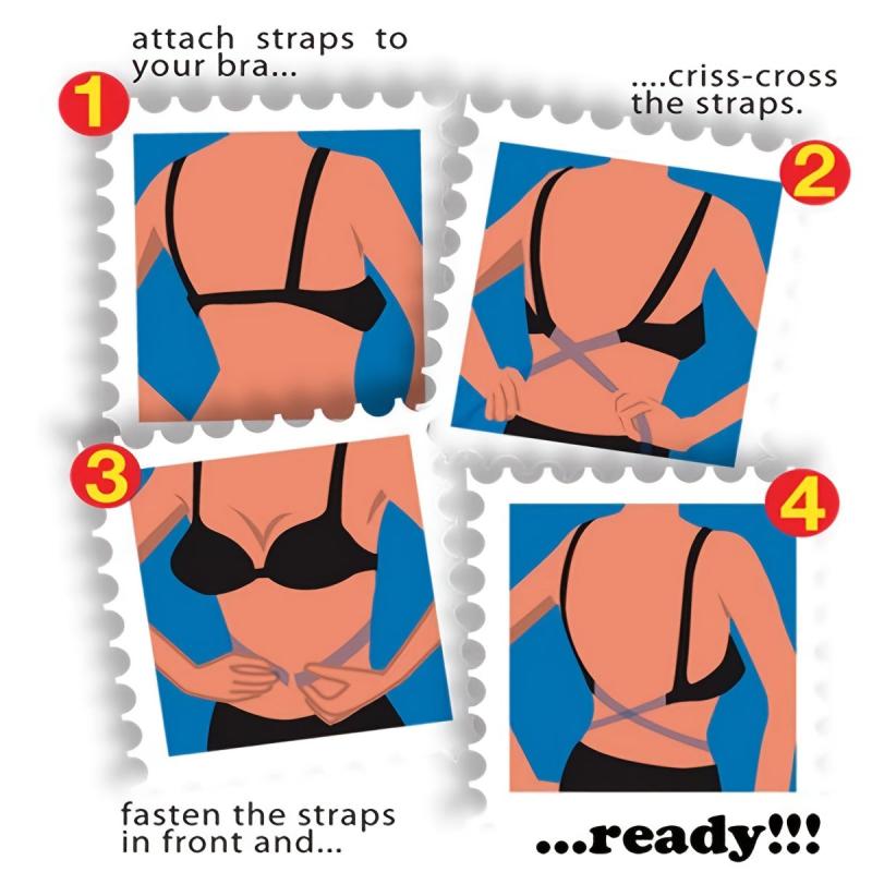 Adjustable Bra Extension Strap Comfortable Non slip Invisible Bra Shoulder Strap
