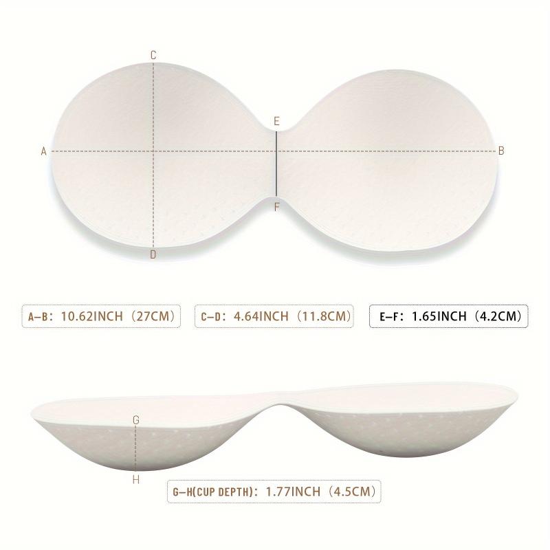 3pcs Sponge Bra Insert Pads Anti-convex Chest Enhancer Women's Lingerie