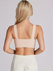 Solid Sports Bra Comfy & Breathable Full Coverage Bra