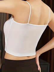 Solid Backless Cami Top Women's Lingerie