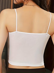 Solid Backless Cami Top Women's Lingerie