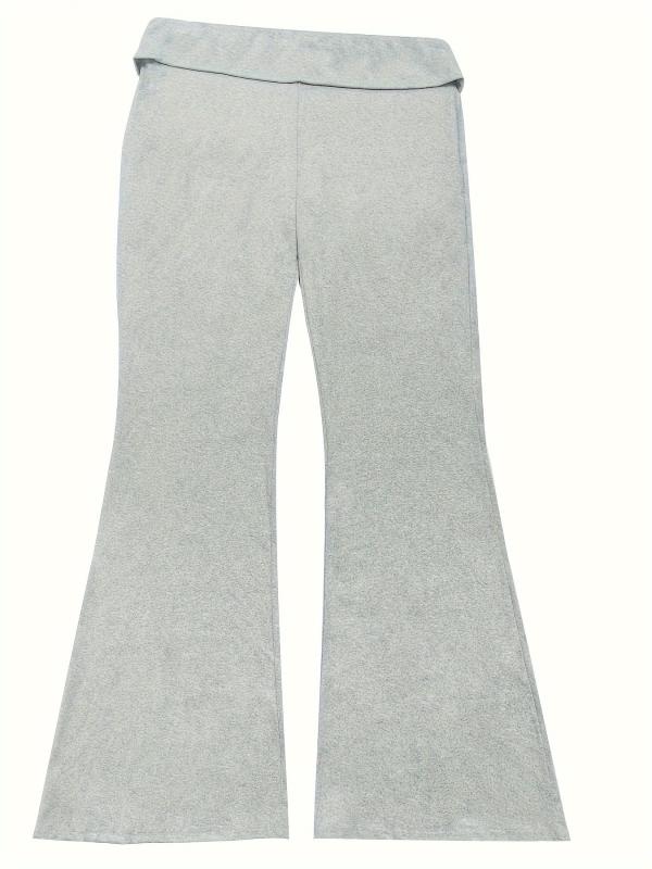 Women's Plus High Rise Flared Leg Pants