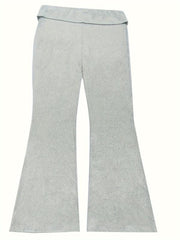 Women's Plus High Rise Flared Leg Pants