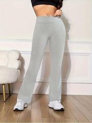 Women's Plus High Rise Flared Leg Pants