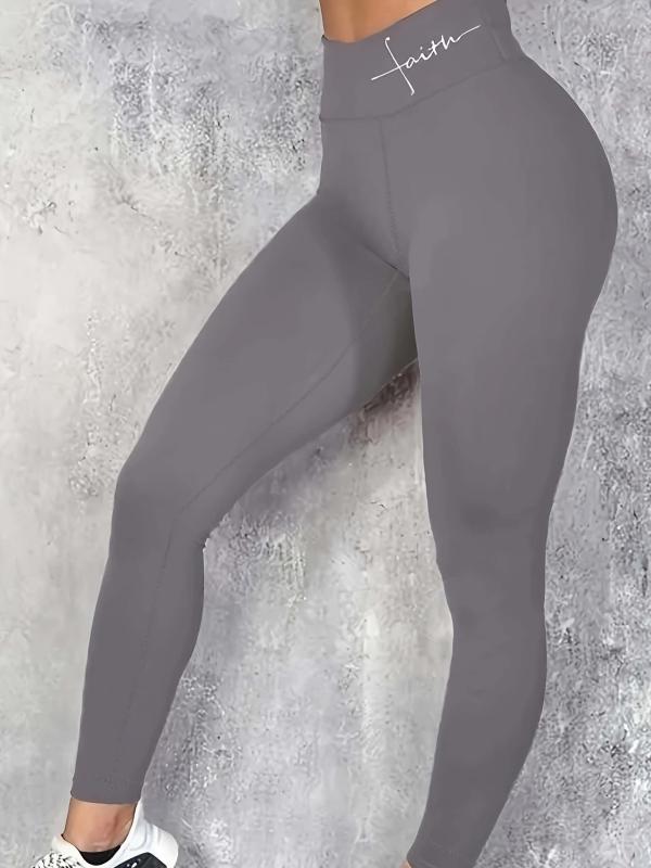 3PC Women's Plus Size Sports Leggings Set High Rise Stretchy Skinny Leggings