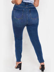 Women's Plus Ripped High Rise Skinny Jeans
