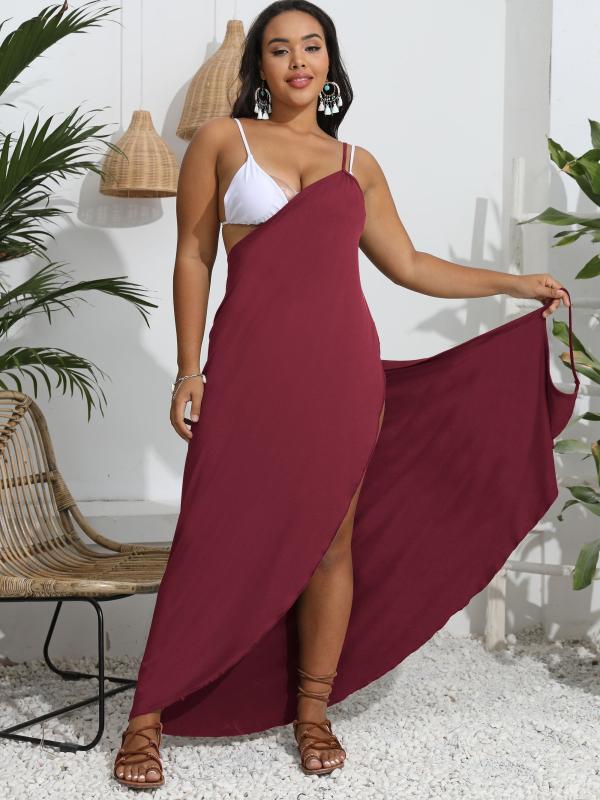 Sexy Plus Size Wrap Beachwear Cover Up