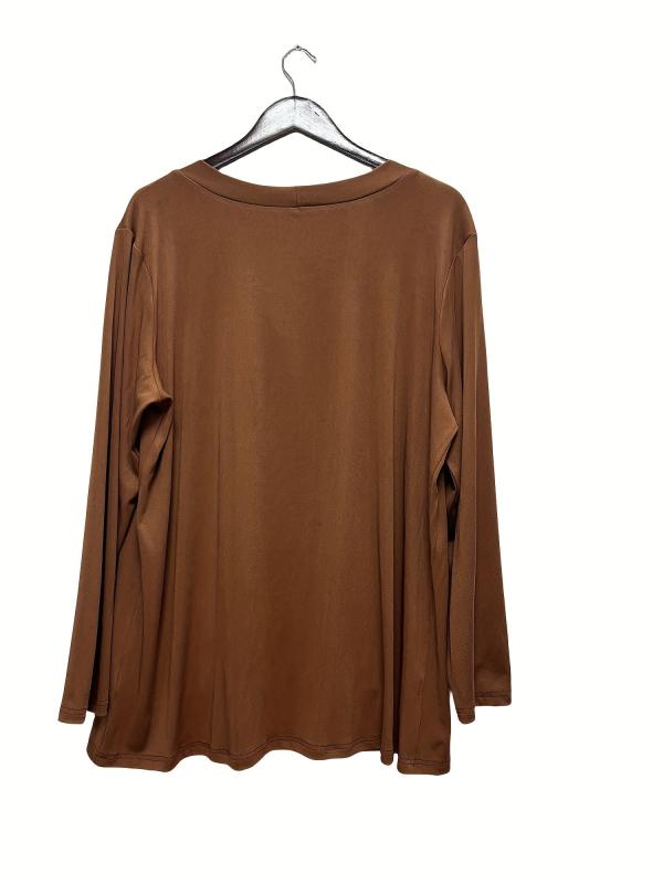 Women's Plus Solid Button Up Cardigan With Pockets