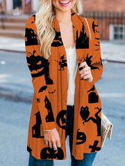 Women's Plus Size Halloween Cardigan
