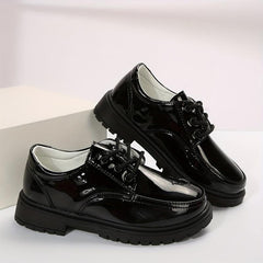 Boys Lace Up Loafer Shoes Non Slip Flat Shoes