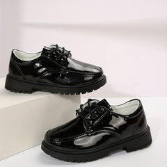Boys Lace Up Loafer Shoes Non Slip Flat Shoes