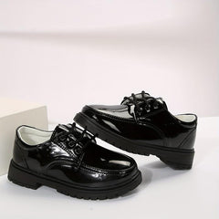 Boys Lace Up Loafer Shoes Non Slip Flat Shoes