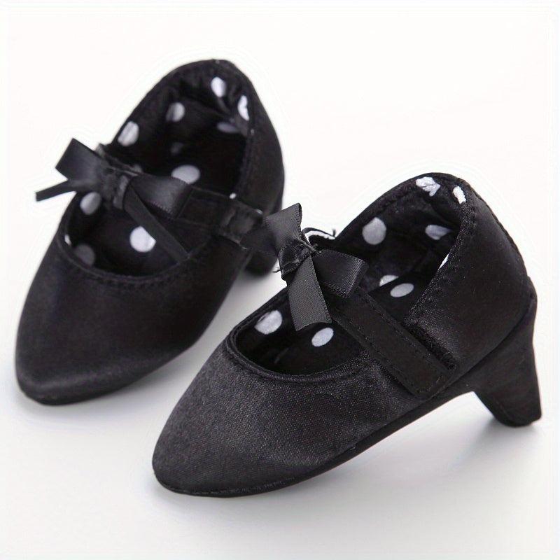 Leopard Print Bow Tie High Heel Sandals for Baby Girls