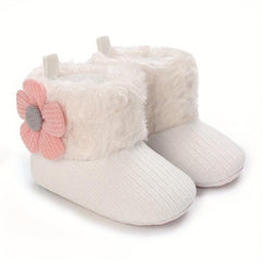 Soft & Warm Baby Girls Slip On Boots
