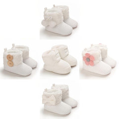 Soft & Warm Baby Girls Slip On Boots
