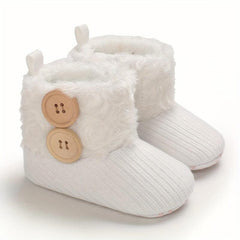 Soft & Warm Baby Girls Slip On Boots