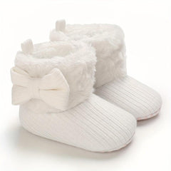 Soft & Warm Baby Girls Slip On Boots