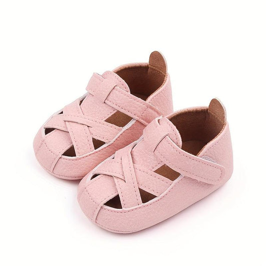 Comfy Sandals for Baby Girls - Breathable Non-slip Walking Shoes
