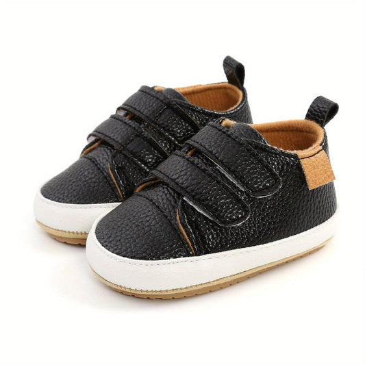 Baby Boys Hook And Loop Sneakers Comfortable Flats Shoes