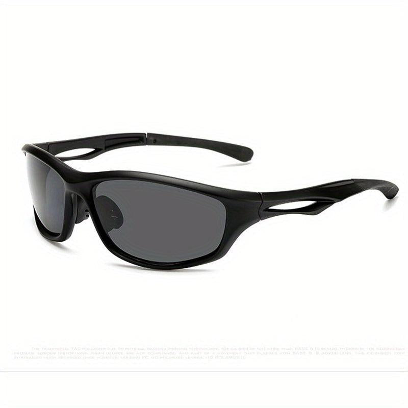 Y2K Unisex Wrap Around Silver Cyber Glasses