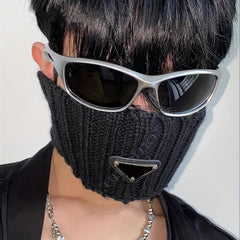 Y2K Unisex Wrap Around Silver Cyber Glasses