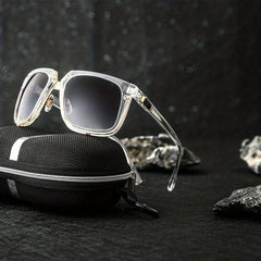 Men's Square Frame Sunglasses Dust Proof Steampunk UV Protection