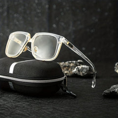 Men's Square Frame Sunglasses Dust Proof Steampunk UV Protection