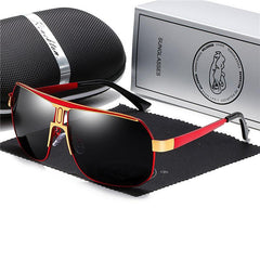 Men's Polarized Sunglasses Large Frame Toad Mirror Series 8743