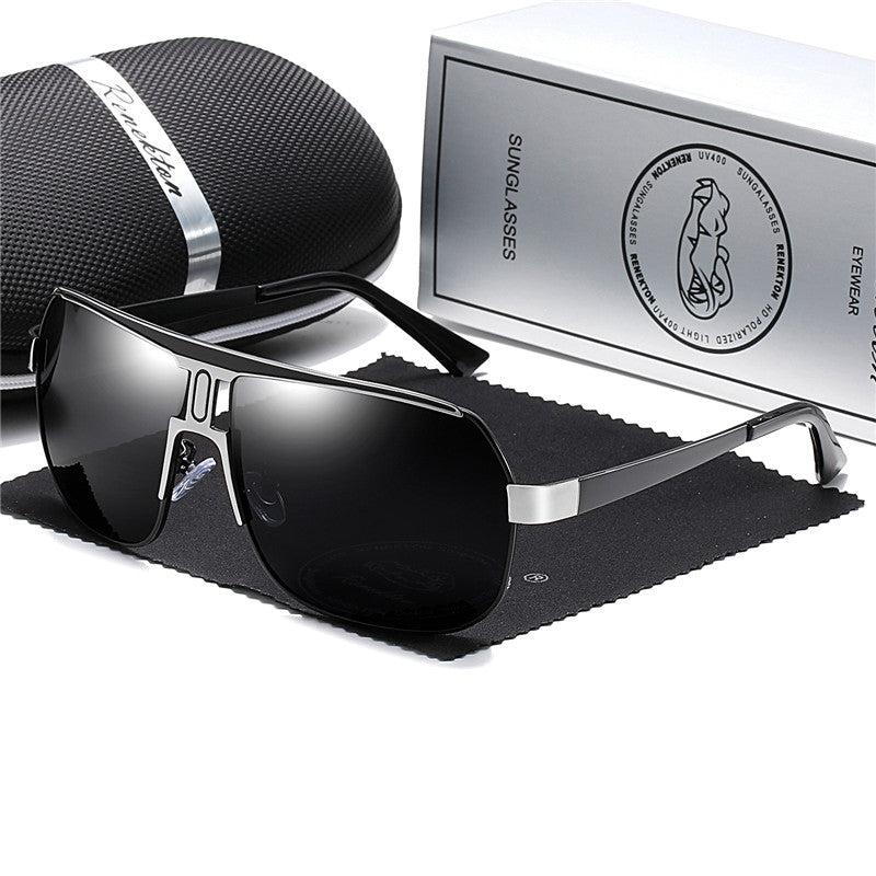 Men's Polarized Sunglasses Large Frame Toad Mirror Series 8743