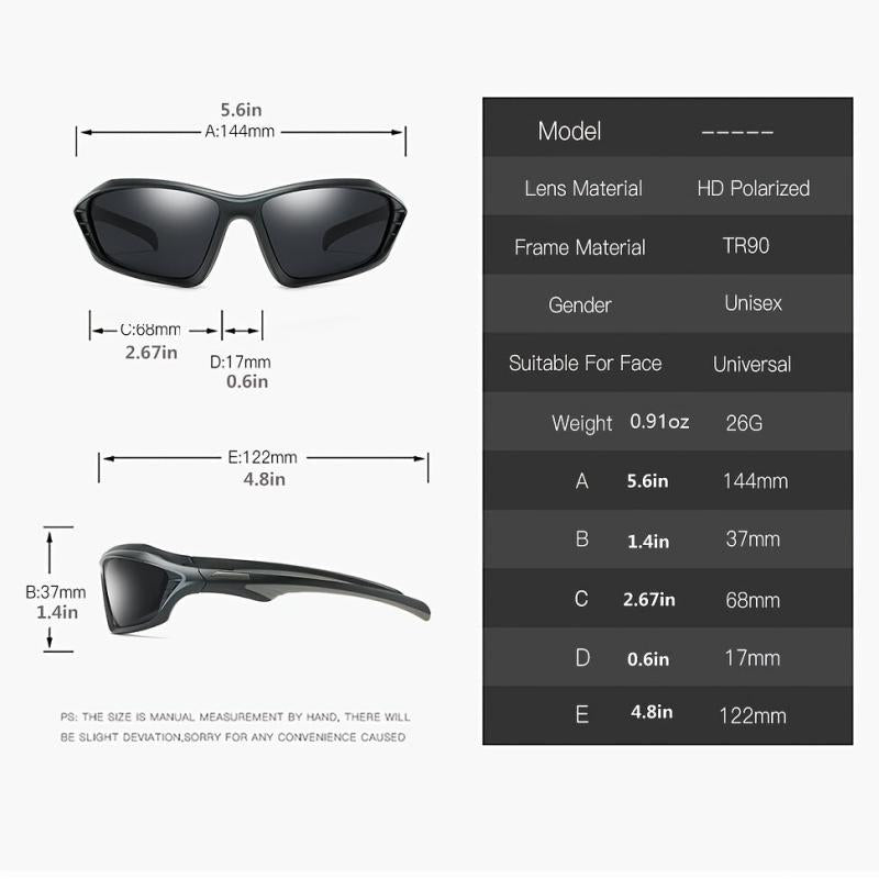 Men's Driving Square Polarized Sunglasses UV400