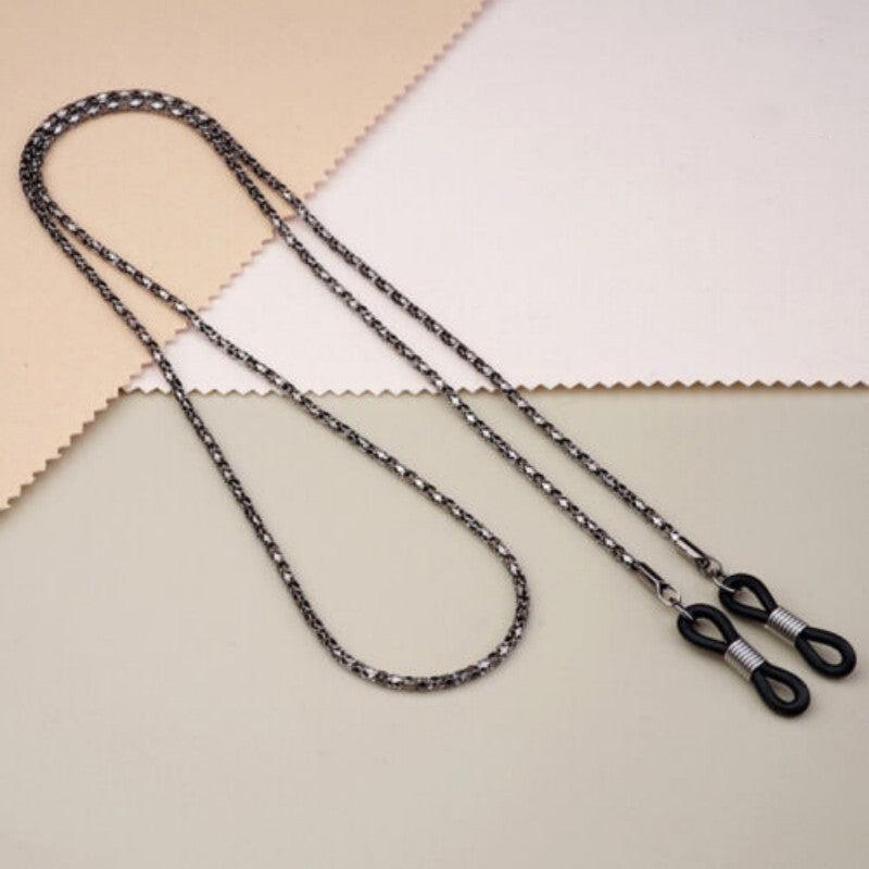 Metal Sunglasses Neck Chain with Reading Rope Glasses Clip
