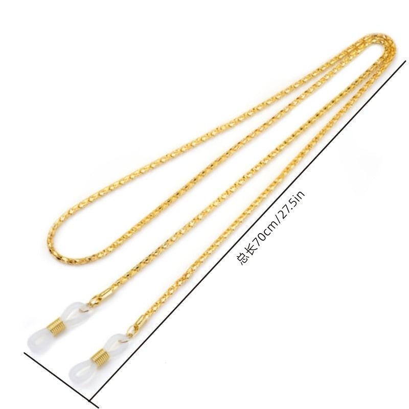 Metal Sunglasses Neck Chain with Reading Rope Glasses Clip